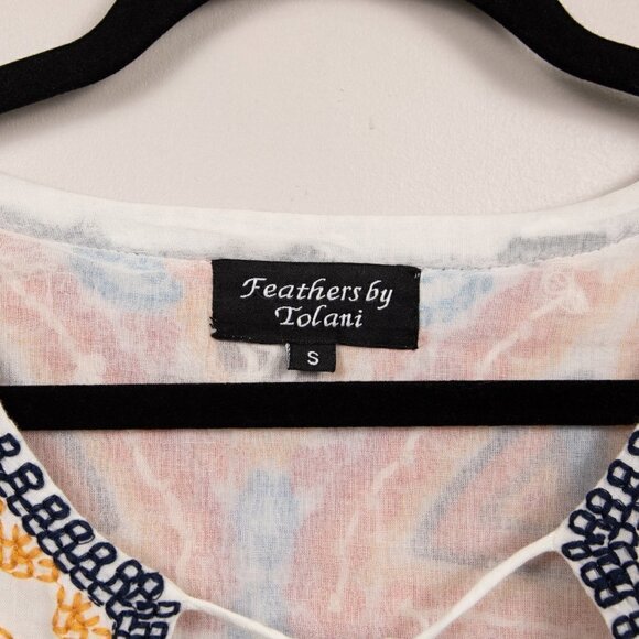Feathers by Tolani Mara embroidered kimono-S - Picture 4 of 6